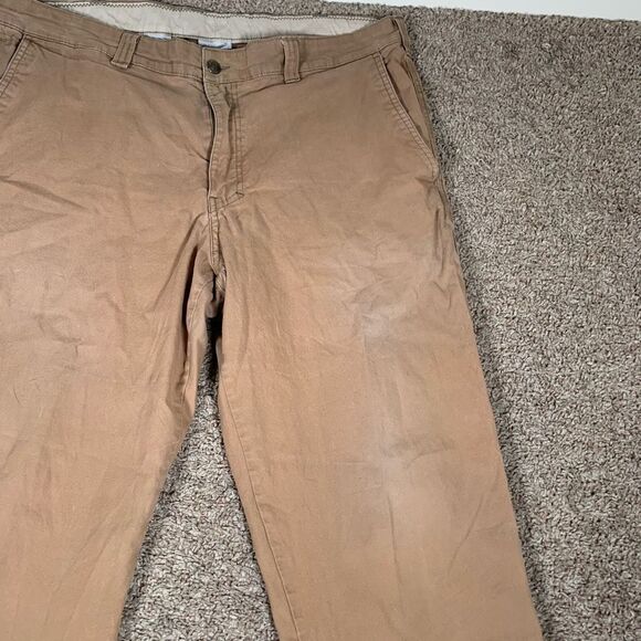 Columbia Mens 40x30 Straight Leg Active Pants‎ Khaki 5 Pocket - Picture 4 of 14